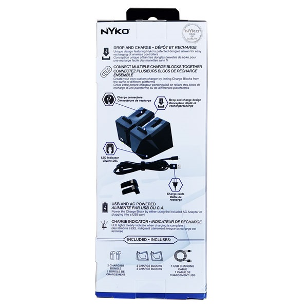 Cargador Doble Controles PS4 (Nyko)